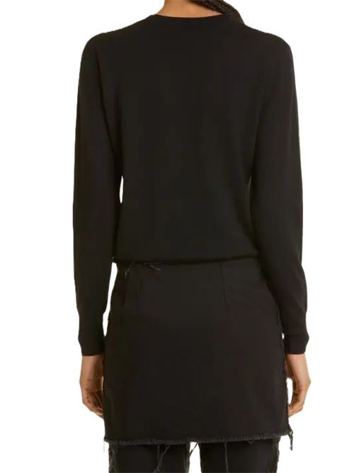 Maglia tunetta merino wool crewneck sweater Dries Van Noten DRIES VAN NOTEN | 011201-9700-9009700 BLACK